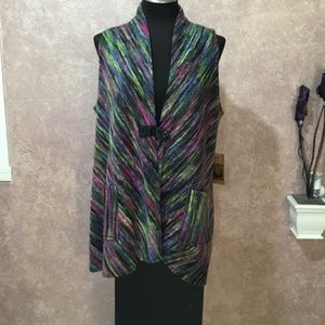 Women’s multi colored Vest. Gorgeous.  M